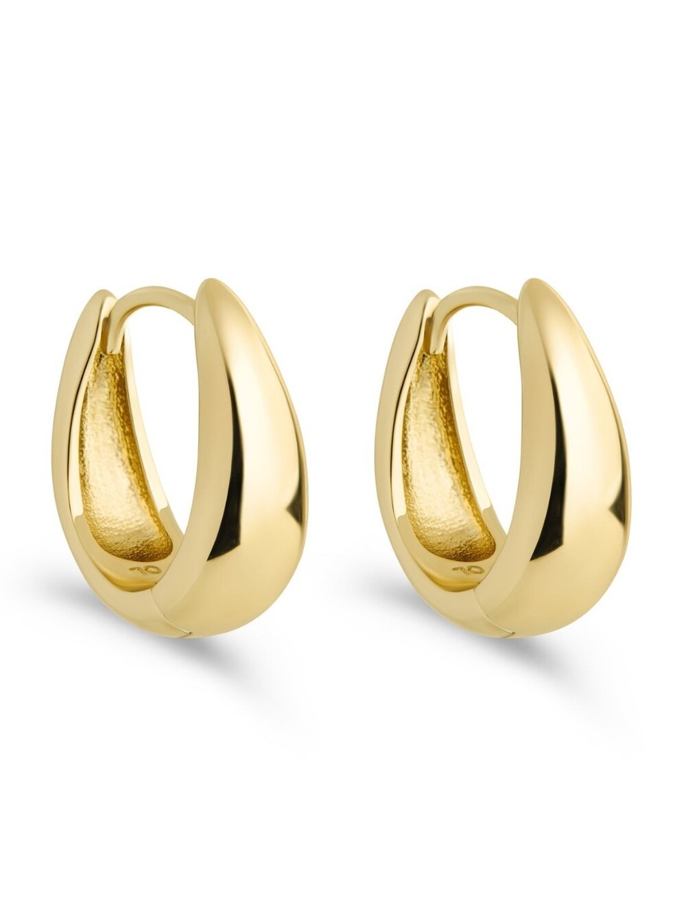 Lavina Polished Micro Hoop Earrings